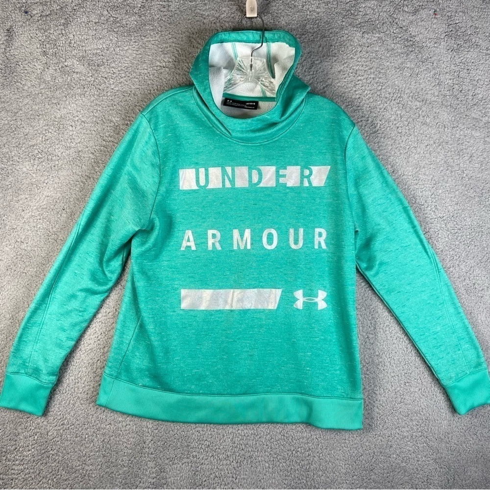 Under Armour Cold Gear Hoodie Teal Large
